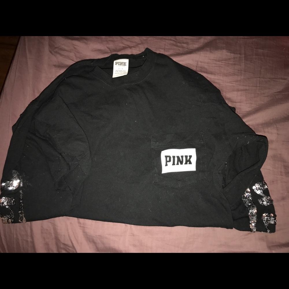 VS PINK LONG SLEEVE WITH BLING